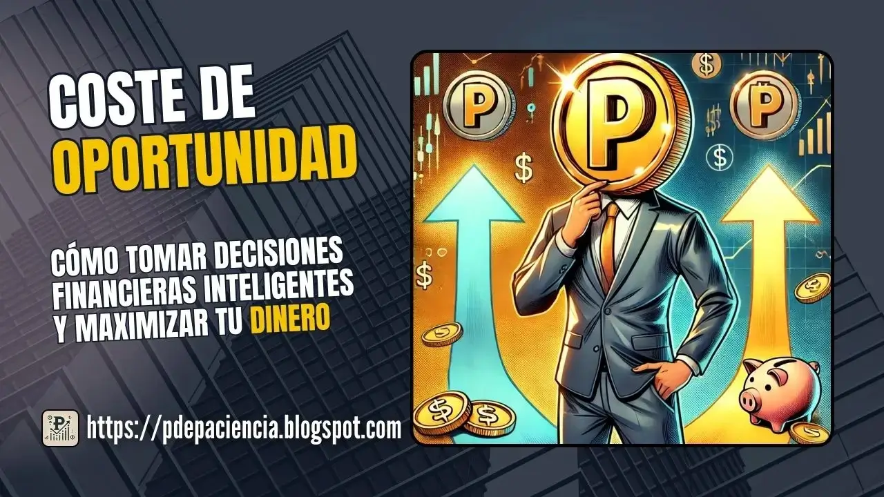 Pdepaciencia debatiéndose entre dos opciones de inversión, representando el coste de oportunidad.