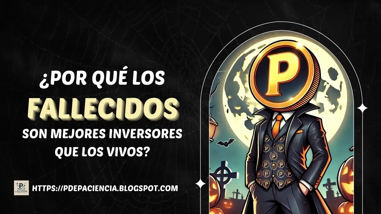 Pdepaciencia caracterizado como drácula en un cementerio junto a uno de los mejores inversores del mundo y la luna llena.